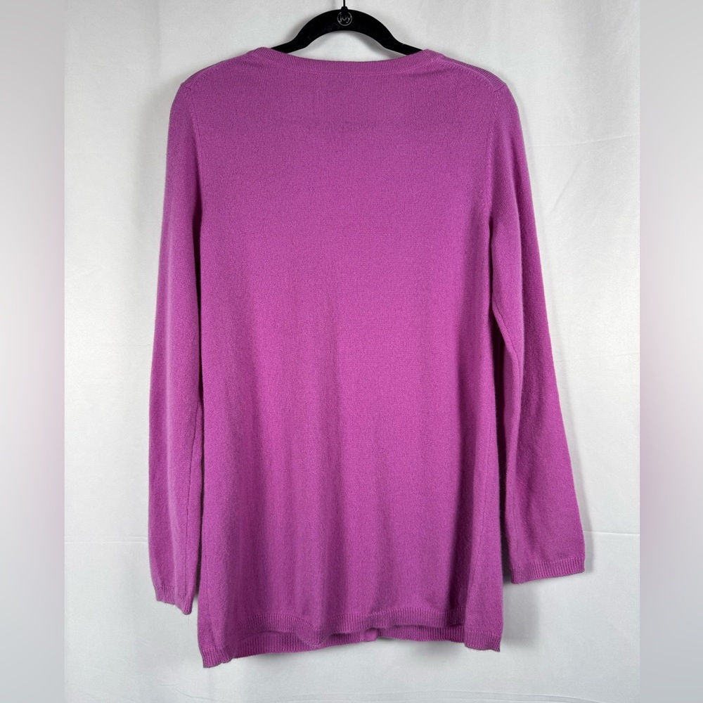 Talbots Pink Button-Front V-Neck Cardigan - Picture 6 of 10
